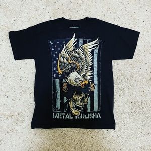 2/$15 METAL MULISHA adult tee, eagle w/flag - S